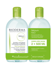 Bioderma Sébium H2O мицеллярная жидкость, 2 шт.