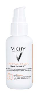 Vichy Capital Soleil UV-Age Daily SPF50+ красящий крем с фильтром для лица, 40 ml
