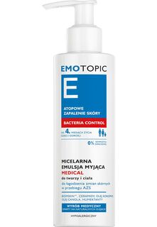 Emotopic Bacteria Control Medical Micelarna Emulsja Myjąca мицеллярная эмульсия для умывания, 190 ml