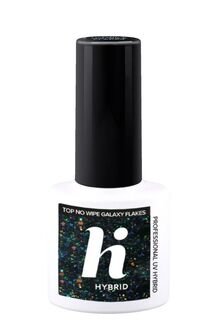 Hi Hybrid Top No Wipe Galaxy Flakes верхнее покрытие для ногтей, 5 ml