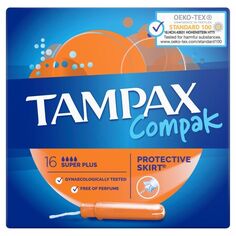 Tampax Compak Super Plus гигиенические тампоны, 16 шт.