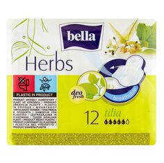 Bella Herbs Kwiat Lipy гигиенические салфетки, 12 шт.