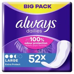 Always Dailies Extra Protect Large ежедневные прокладки, 52 шт.