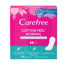 Carefree Cotton Feel Normal ежедневные прокладки, 56 шт.