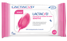 Lactacyd Sensitive салфетки для интимной гигиены, 15 шт.