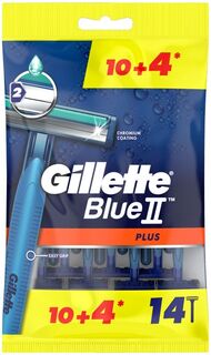 Gillette Blue2 Plus бритва для мужчин, 14 шт.