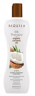 Biosilk Silk Therapy Coconut 3w1 гель для мытья тела и волос, 355 ml