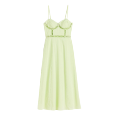 Платье H&amp;M Cotton, светло-зеленый H&M