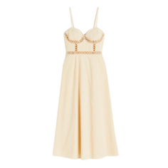 Платье H&amp;M Cotton, светло-бежевый H&M