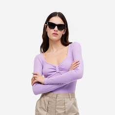 Боди H&amp;M Ribbed Jersey, светло-фиолетовый H&M