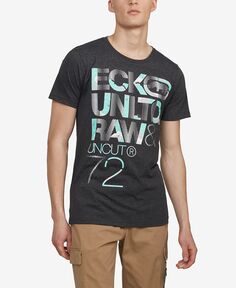 Мужская футболка с рисунком big and tall odds in favor Ecko Unltd, серый