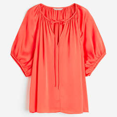 Блузка H&amp;M Oversized Tie-top, коралловый H&M