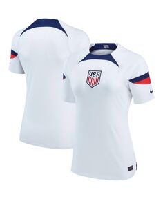 Женская белая футболка usmnt 2022/23 home breathe stadium replica blank Nike, белый