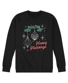 Мужская флисовая футболка happy holidays AIRWAVES, черный