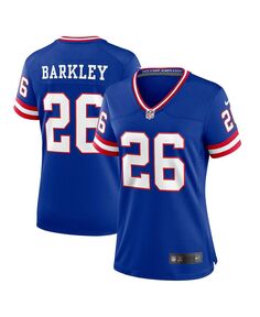 Женское классическое игровое джерси saquon barkley royal new york giants Nike