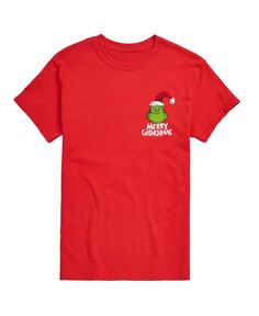 Мужская футболка с рисунком «доктор сьюз гринч» и «мэрри гринчмас» AIRWAVES, красный