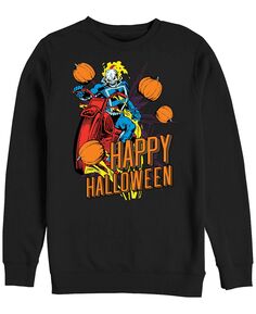 Мужской флисовый пуловер с круглым вырезом на хэллоуин marvel ghost Fifth Sun, черный