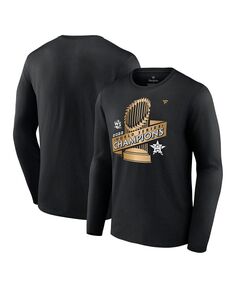 Мужская фирменная черная футболка с длинным рукавом houston astros 2022 world series champions parade Fanatics, черный