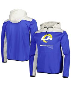 Мужская толстовка с капюшоном royal los angeles rams combine authentic hard hitter pullover New Era