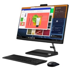 Моноблок Lenovo IdeaCentre, 23.8″ Сенсорный, 8Гб/1.128Тб, i5-1135G7, MX450, черный, английская/арабская клавиатура