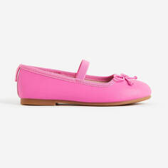 Туфли-балетки для девочек H&amp;M, ярко-розовый H&M