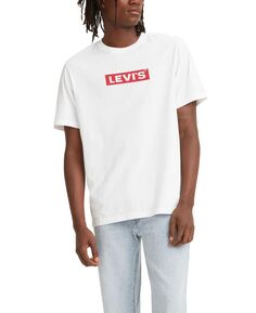 Мужская футболка relaxed fit с круглым вырезом и логотипом box tab logo Levi&apos;s, мульти Levis