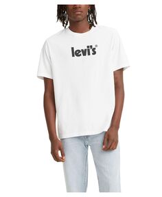 Мужская футболка свободного кроя с круглым вырезом и плакатом с логотипом Levi&apos;s, мульти Levis