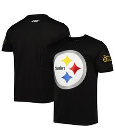 Мужская черная футболка pittsburgh steelers mash up Pro Standard, черный