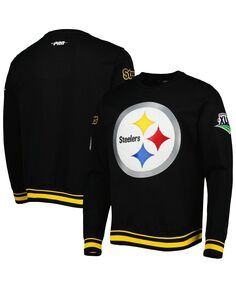 Мужская черная толстовка pittsburgh steelers super bowl xliii mash up pullover Pro Standard, черный