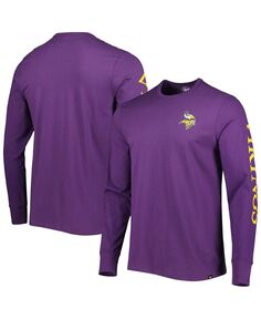 Мужская фиолетовая футболка с длинным рукавом minnesota vikings franklin &apos;47 Brand, фиолетовый