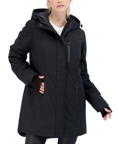 Женское тяжелое пальто из софтшелла Sebby Collection, черный