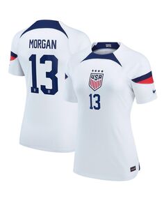 Женская футболка alex morgan white uswnt 2022/23 home breathe stadium replica player Nike, белый