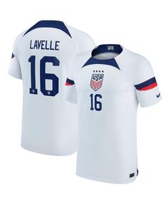 Мужская футболка rose lavelle blue uswnt 2022/23 home breathe stadium replica player jersey Nike, синий