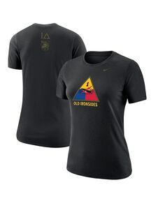 Женская футболка black army black knights 1st armored division old ironsides operation torch Nike, черный