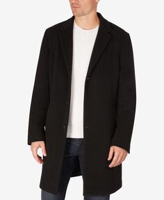 Мужское пальто addison из смесовой шерсти с отделкой Tommy Hilfiger, черный
