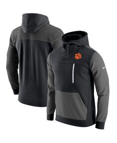 Мужская черная толстовка с капюшоном clemson tigers av-15 2.0 pullover Nike, черный