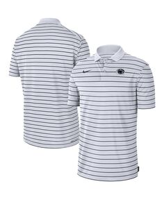 Мужская белая рубашка-поло penn state nittany lions icon victory coaches 2022 early season performance polo Nike, белый