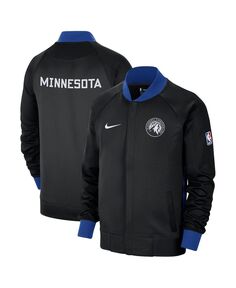 Мужская черная куртка royal minnesota timberwolves 2022, 23 city edition showtime thermaflex с молнией во всю длину Nike, мульти