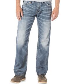 Мужские прямые джинсы zac свободного кроя Silver Jeans Co., мульти