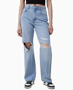 Женские свободные прямые джинсы COTTON ON, мульти