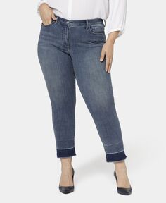 Узкие джинсы до щиколотки sheri больших размеров NYDJ