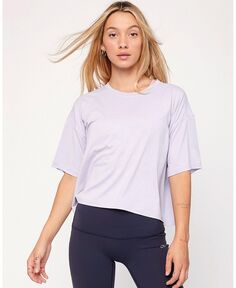 Уютная футболка свободного кроя с коротким рукавом для женщин Rebody Active, мульти