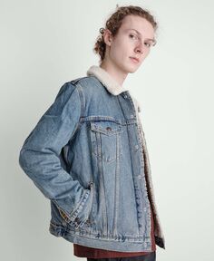 Мужская джинсовая куртка trucker из шерпы стандартного кроя Levi&apos;s Levis