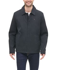 Мужская легкая куртка с молнией спереди Tommy Hilfiger, черный
