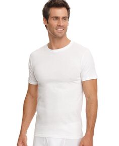 Набор из 3 футболок с круглым вырезом для мужчин без тегов + 1 рубашка в подарок, создано для macy&apos;s Jockey, белый