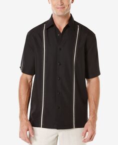 Мужская рубашка с короткими рукавами и контрастной строчкой Cubavera