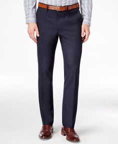 Мужские облегающие классические брюки стрейч, созданные для macy&apos;s Kenneth Cole Reaction, темно-синий