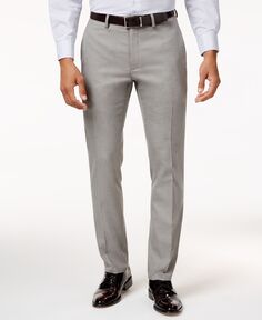 Мужские облегающие классические брюки стрейч, созданные для macy&apos;s Kenneth Cole Reaction, светло-серый