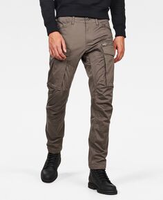 Мужские прямые зауженные брюки-карго rovic zip 3d G-Star Raw, серый