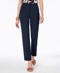 Женские прямые брюки стандартной, длинной и короткой длины, созданные для macy&apos;s Alfani, мульти